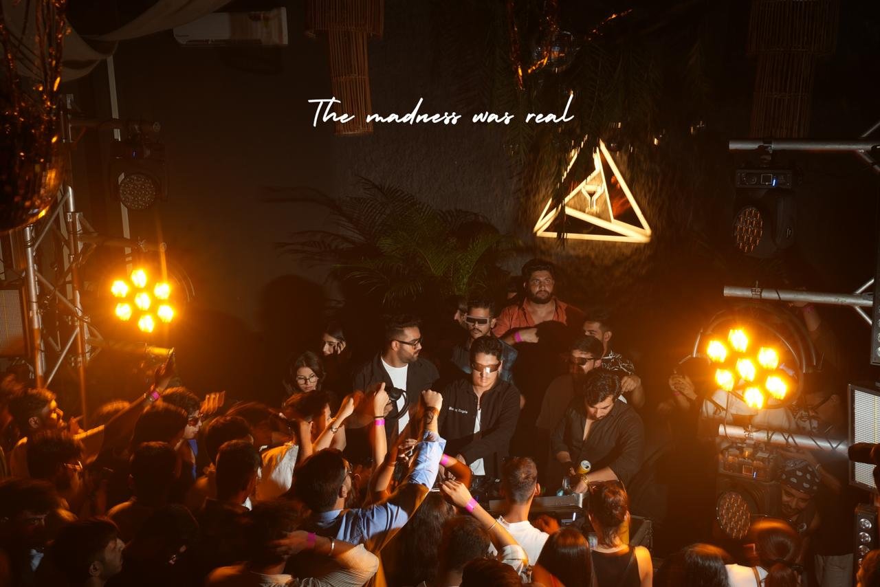 Dune Udaipur — the madness was real; crowd at DJ booth