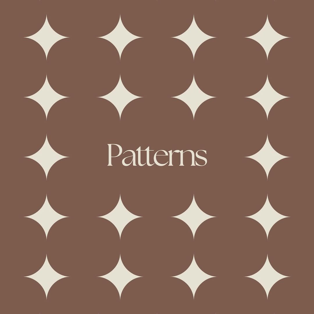 Nira pattern — four-pointed stars on warm mauve